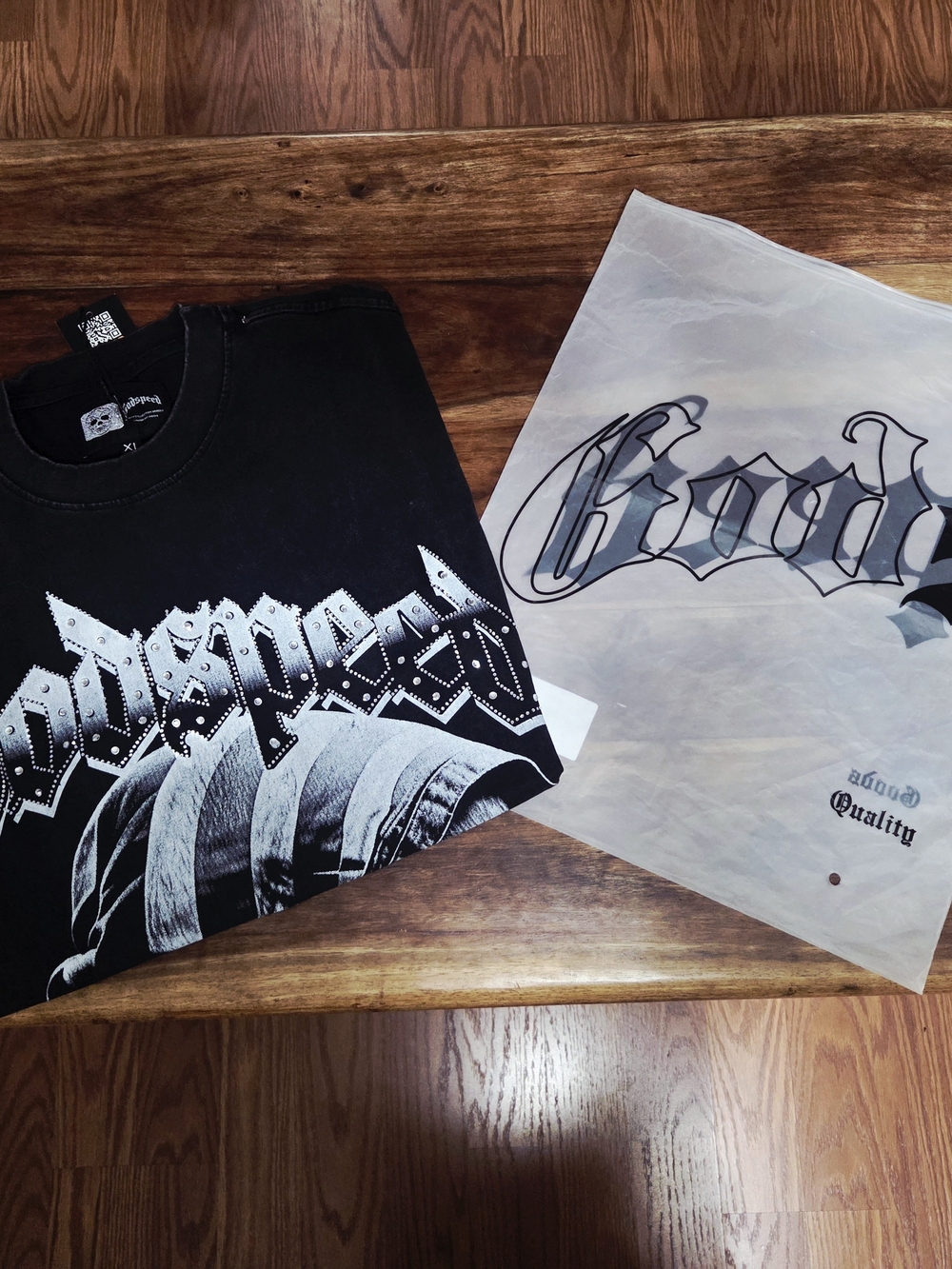Godspeed New York "Rarity Collection MMXXIV" Men's Reaper Flag Rhinestone Tee - Picture 10 of 10